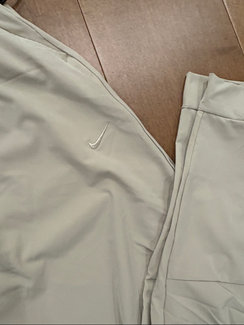 Nike Men's Light Beige Performance Joggers with Swoosh